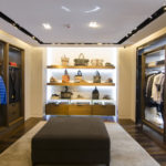 A luxury store with mens clothing.