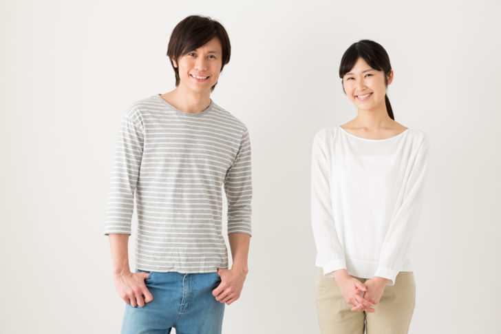 portrait of young asian couple
